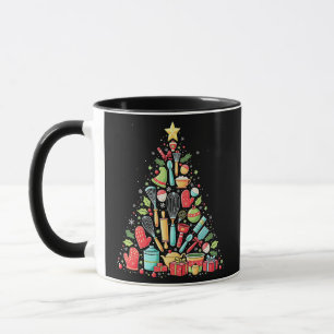 Christmas Tree Baking Chef Cook Xmas Mug