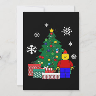 Christmas Tree Baseball Invitation
