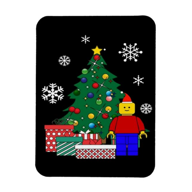  Christmas Tree Baseball  Magnet (Vertical)