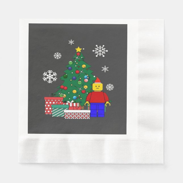  Christmas Tree Baseball  Napkin (Front)