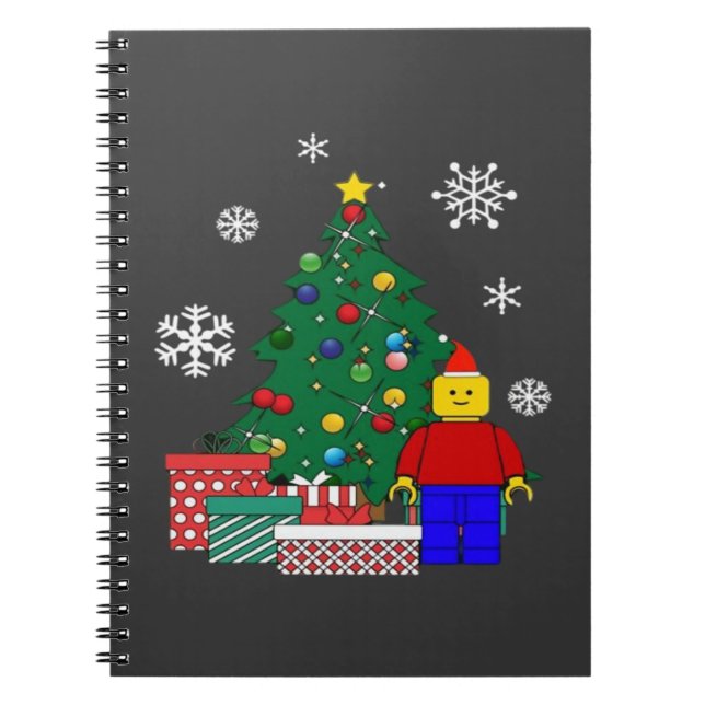  Christmas Tree Baseball  Notebook (Front)