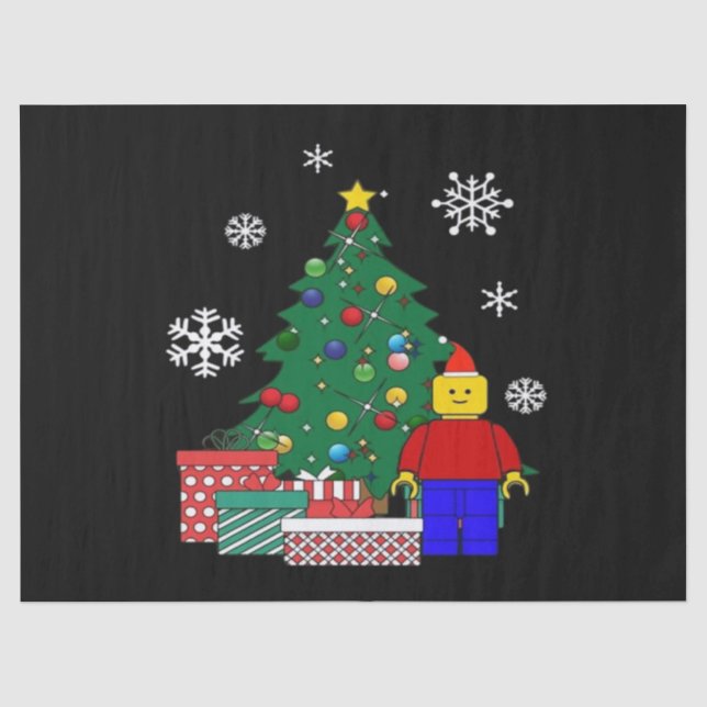 Christmas Tree Baseball  Tissue Paper (Front)
