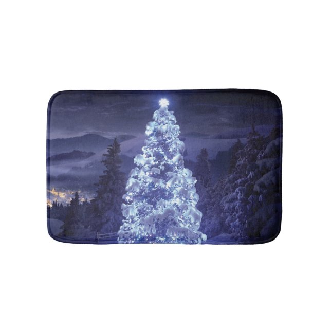 Christmas Tree  Bath Mat (Front)