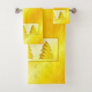 Christmas Tree Bath Towel Set