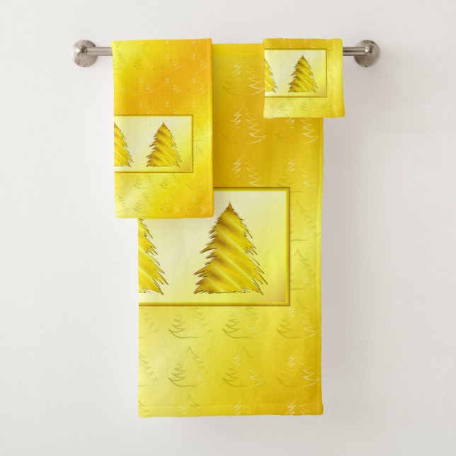 Christmas Tree Bath Towel Set (Insitu)