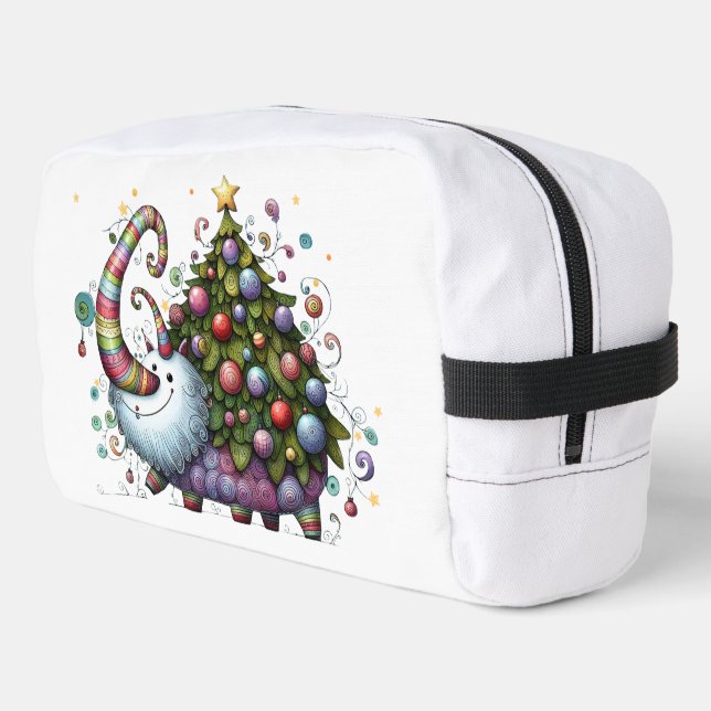 Christmas Tree Beast Toiletry Bag (Left Corner)