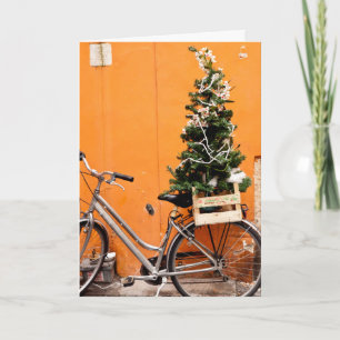 Christmas Tree Bicycle Holiday Card