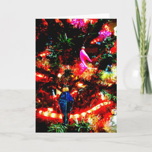Christmas Tree Bling Holiday Card