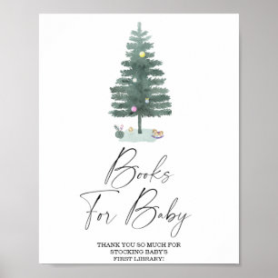 Christmas tree - books for baby poster