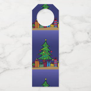 Christmas tree bottle tag