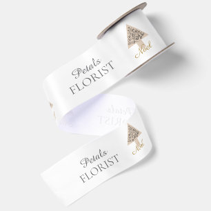 Christmas Tree Boutique Florist Branding, Noel Satin Ribbon
