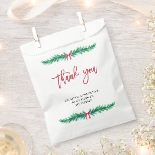 Christmas Tree Branch Baby Shower  Favour Bag