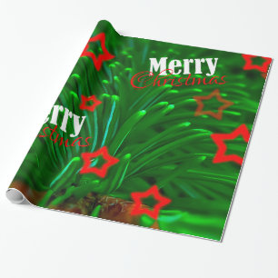 Christmas Tree Branch Wrapping Paper