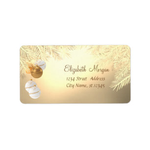 Christmas Tree Branches ,Christmas Balls Label
