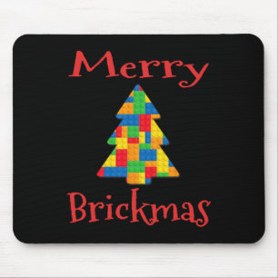 Christmas Tree Brick Master Builder Brick Set Bloc Mouse Pad