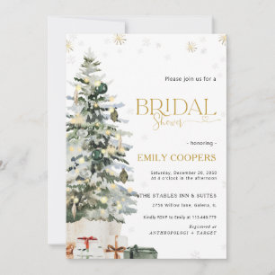 Christmas Tree Bridal Shower Invitation
