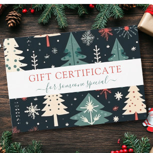 CHRISTMAS TREE BUSINESS CERTIFICATE gift for you