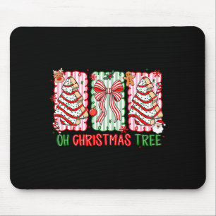 Christmas Tree Cake Funny Quote Oh Christmas Tree Mouse Pad