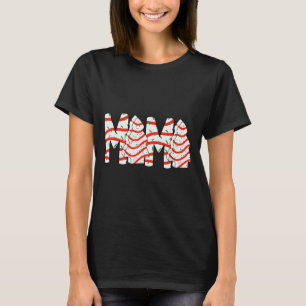 Christmas Tree Cake Mama Xmas Mom Family Matching  T-Shirt