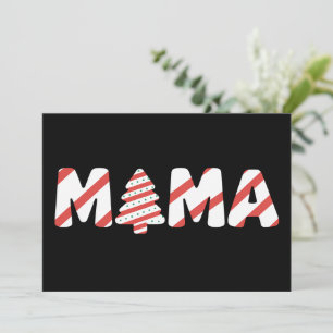 Christmas Tree Cake Matching Family Party Mama  Holiday Card