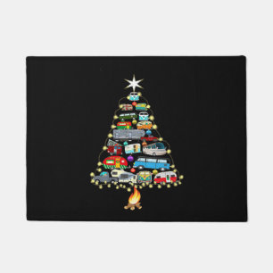 Christmas Tree Camper Vehicles Camping RVing Doormat