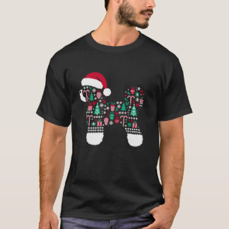 Christmas Tree Candy Bichon Frise Dog Santa Christ T-Shirt