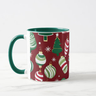 christmas tree candy ornaments coffee mug