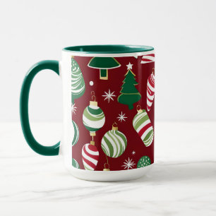 christmas tree candy ornaments coffee mug