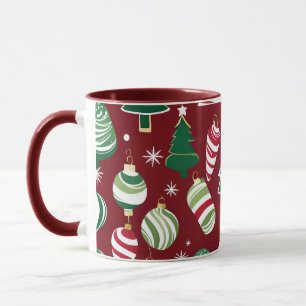 christmas tree candy ornaments coffee mug