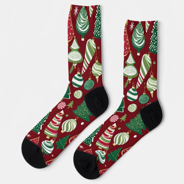 christmas tree candy ornaments socks (Left)