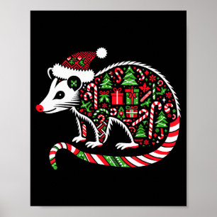 Christmas Tree Candy Ssum Santa Christmas Womens M Poster