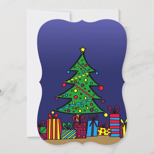 Christmas tree card (Front)