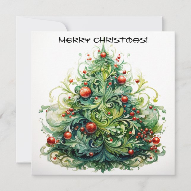 Christmas tree card (Front)