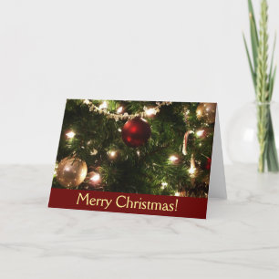 Christmas Tree Card (Blank Inside)