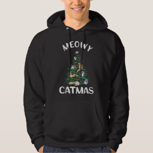 Christmas Tree Cat Merry Christmas Xmas Funny Chri Hoodie