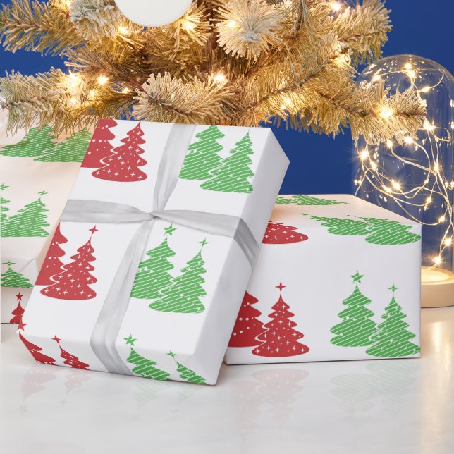 Christmas Tree Celebrations Wrapping Paper (Holidays)