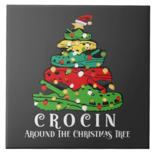 Christmas tree ceramic tile