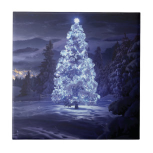 Christmas Tree Ceramic Tile