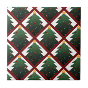 Christmas Tree Ceramic Tile