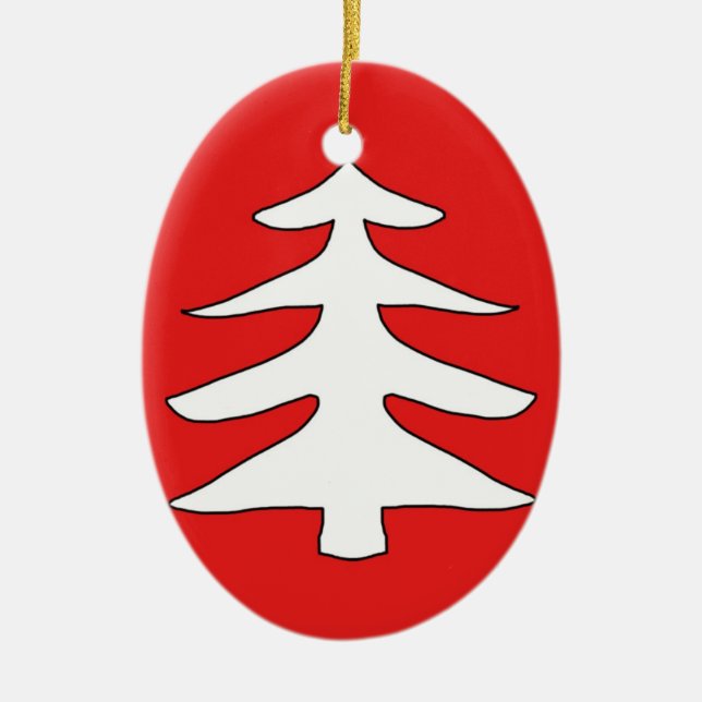 Christmas Tree Ceramic Tree Decoration (Front)