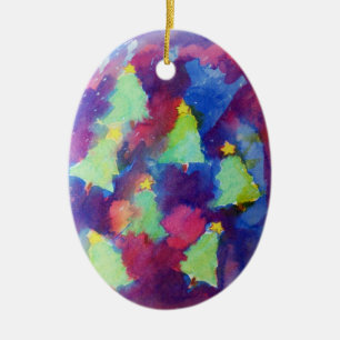 CHRISTMAS TREE CERAMIC TREE DECORATION