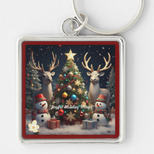 "Christmas Tree Charm" Key Ring