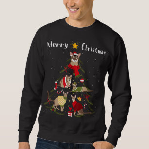 Christmas Tree Chausie Cat Lover Xmas Cat Owner Sweatshirt
