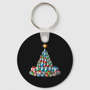 Christmas Tree Chemistry Beaker Scientist Science  Key Ring