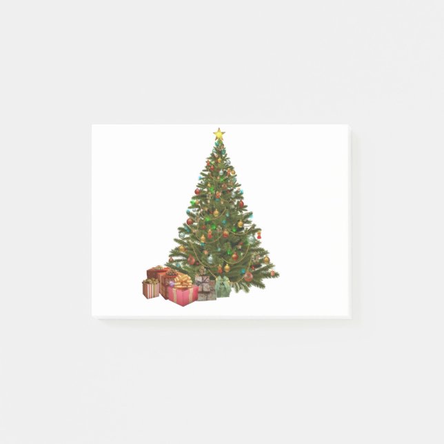 Christmas Tree Christmas Baubles Christmas Decor Post-it Notes (Front)