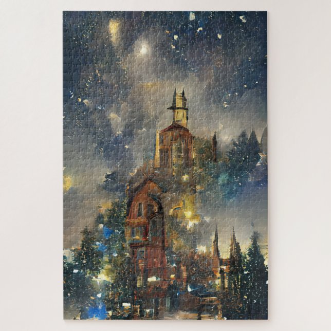 Christmas Tree, Christmas Church Jigsaw Puzzle (Vertical)