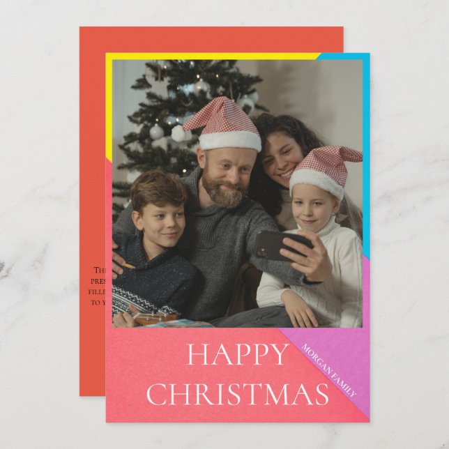 Christmas Tree | Christmas Holiday Photo Card (Front/Back)