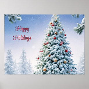 Christmas Tree Christmas Holiday Poster