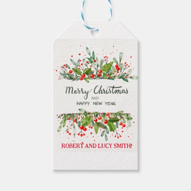 Christmas tree Christmas magic  Gift Tags (Front)