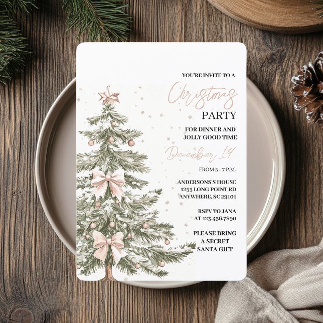 "Christmas Tree Christmas Party | Festive Holiday Invitation (Creator Uploaded)